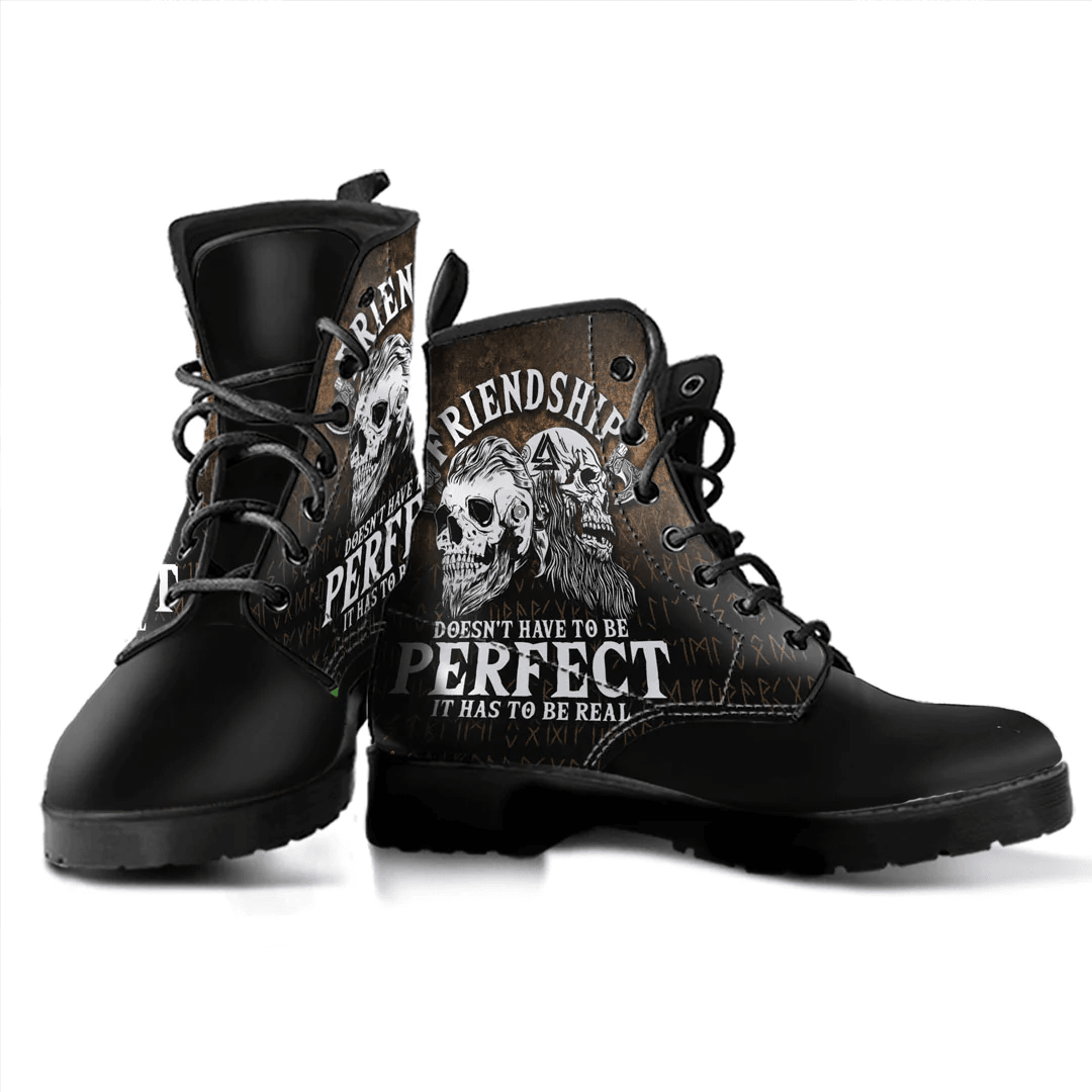 Boots Viking Friendship' Perfect And Real Leather Boots