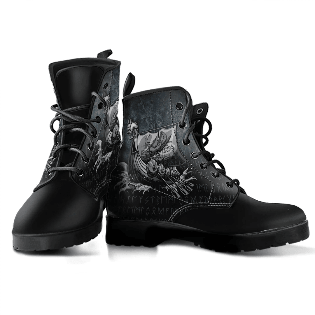 Boots Vikings Victory Or Valhalla Leather Boots