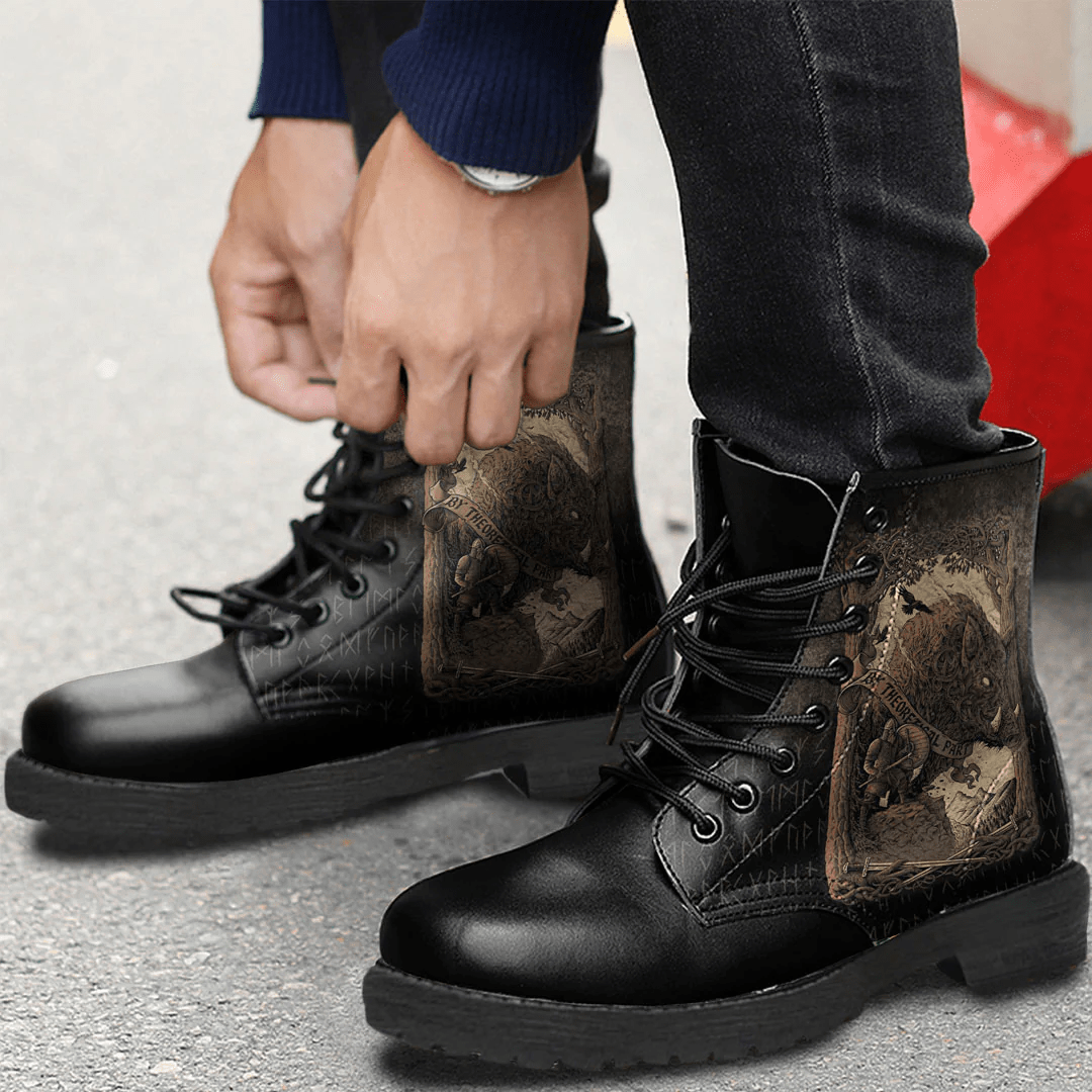 Boots Viking Wild Boar Leather Boots