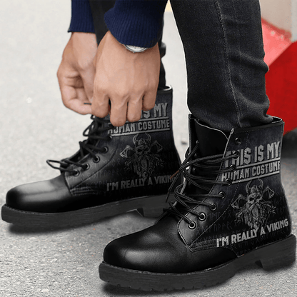 Boots Vikings Victory Or Valhalla Leather Boots