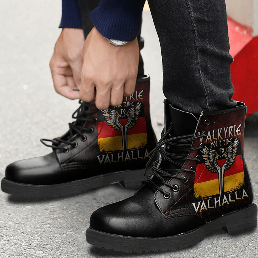 Boots Valkyrie Your Ride To Valhalla Germany Leather Boots