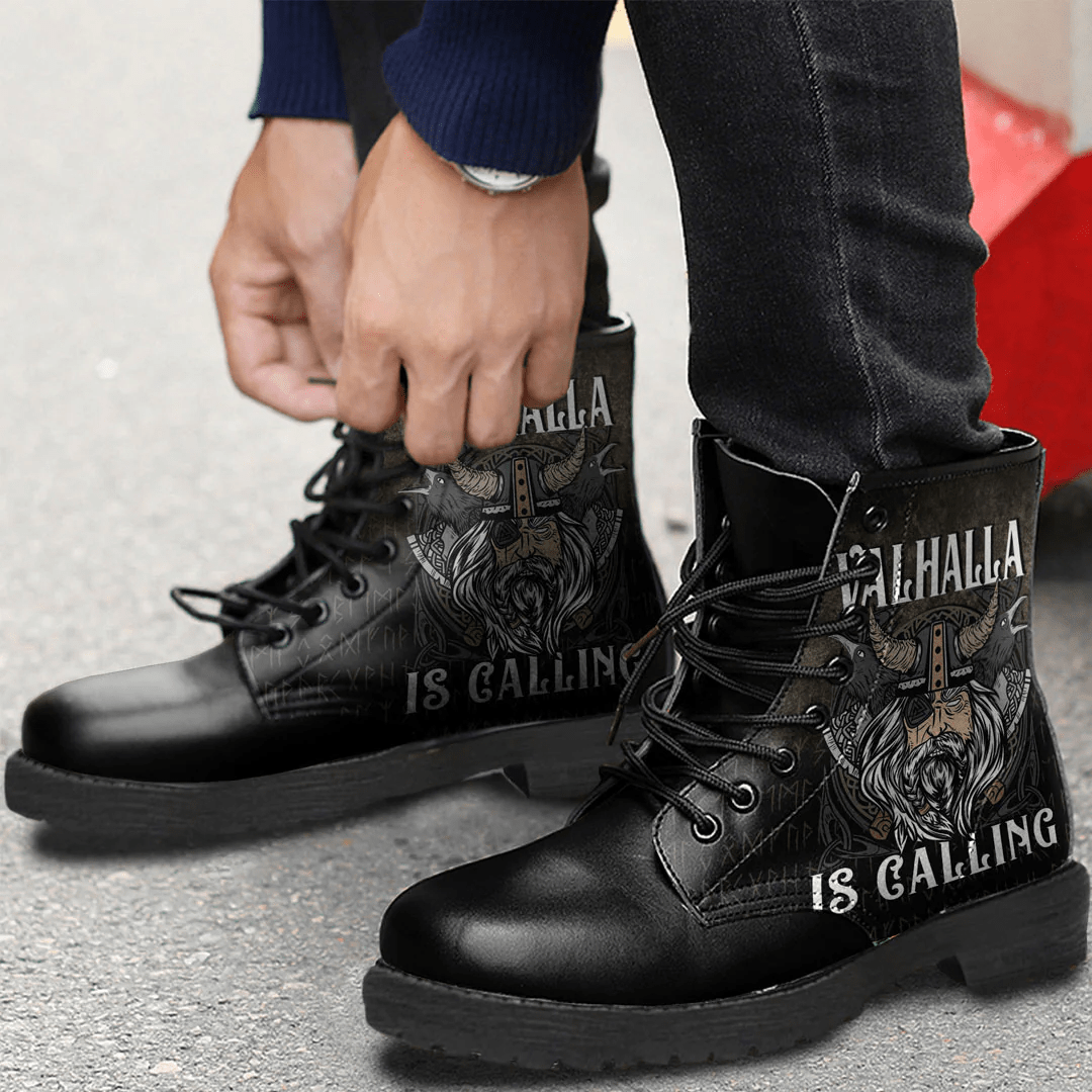 Boots Valhalla Is Calling Leather Boots