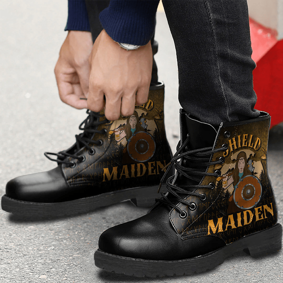 Boots Vikings Shieldmaiden Leather Boots