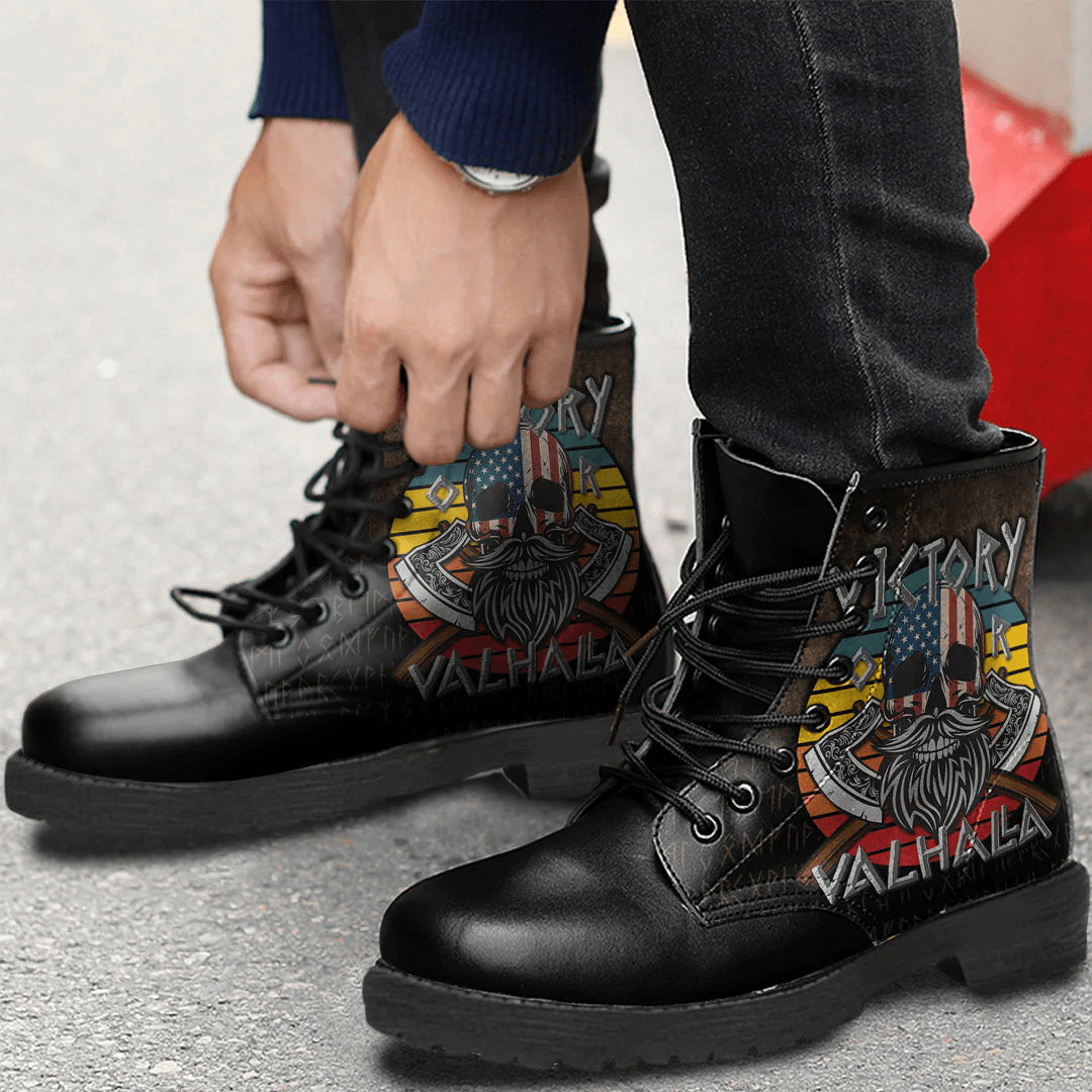 Boots Victory Or Valhalla Vintage Leather Boots