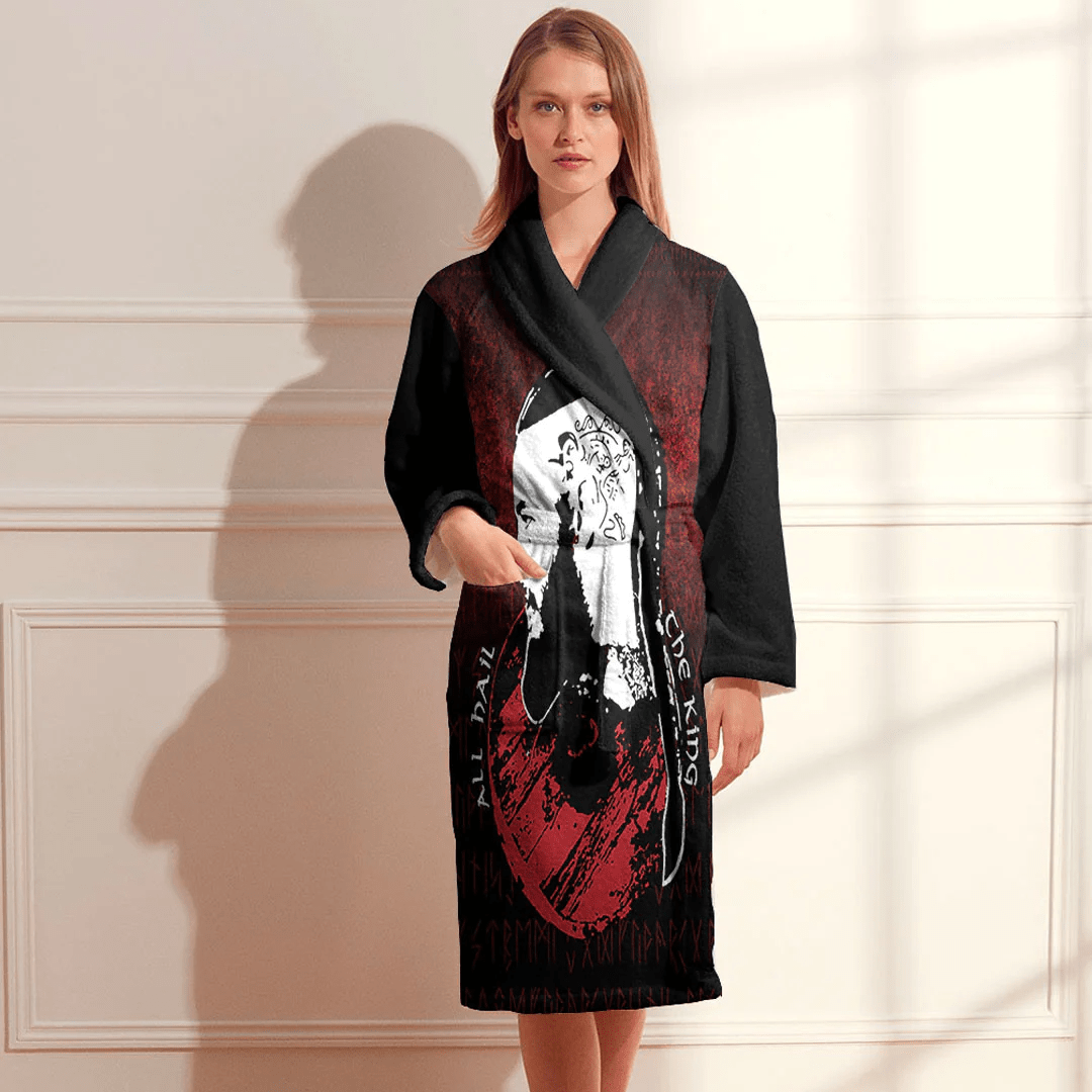 Bathrobe All Hail The King Vikings Bath Robe