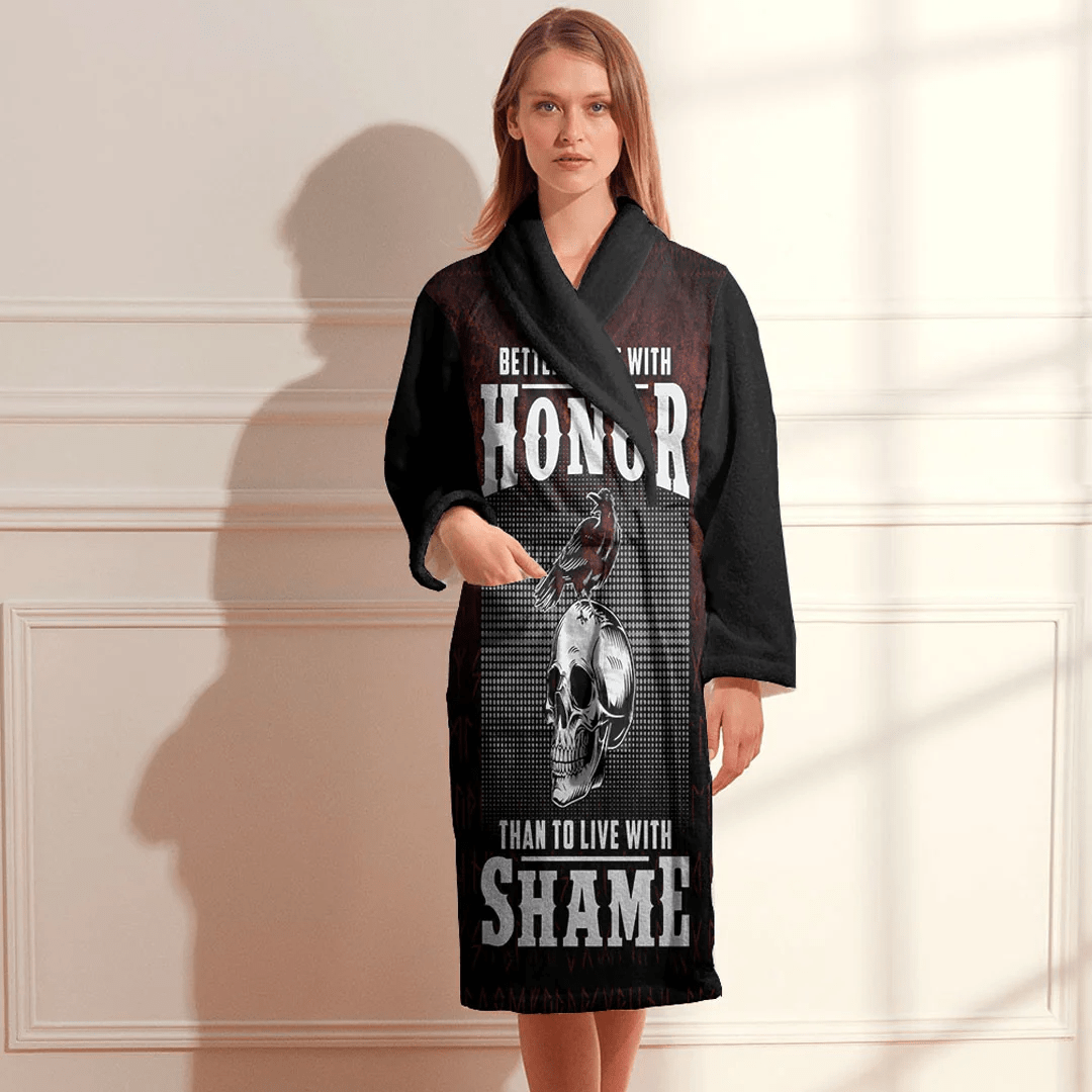Bathrobe Better To Die With Honor Than To Live With Shame Bath Robe