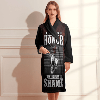 Bathrobe Better To Die With Honor Than To Live With Shame Bath Robe