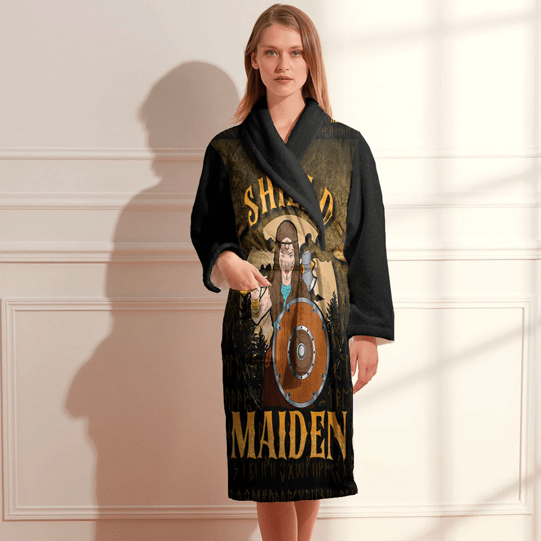 Bathrobe Vikings Shieldmaiden Bath Robe