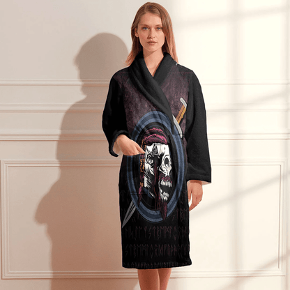 Bathrobe Viking Skull Bath Robe