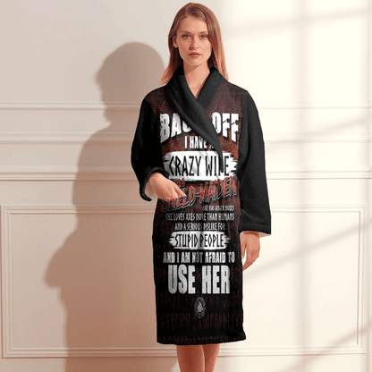 Bathrobe Funny Viking Shieldmaiden Bath Robe
