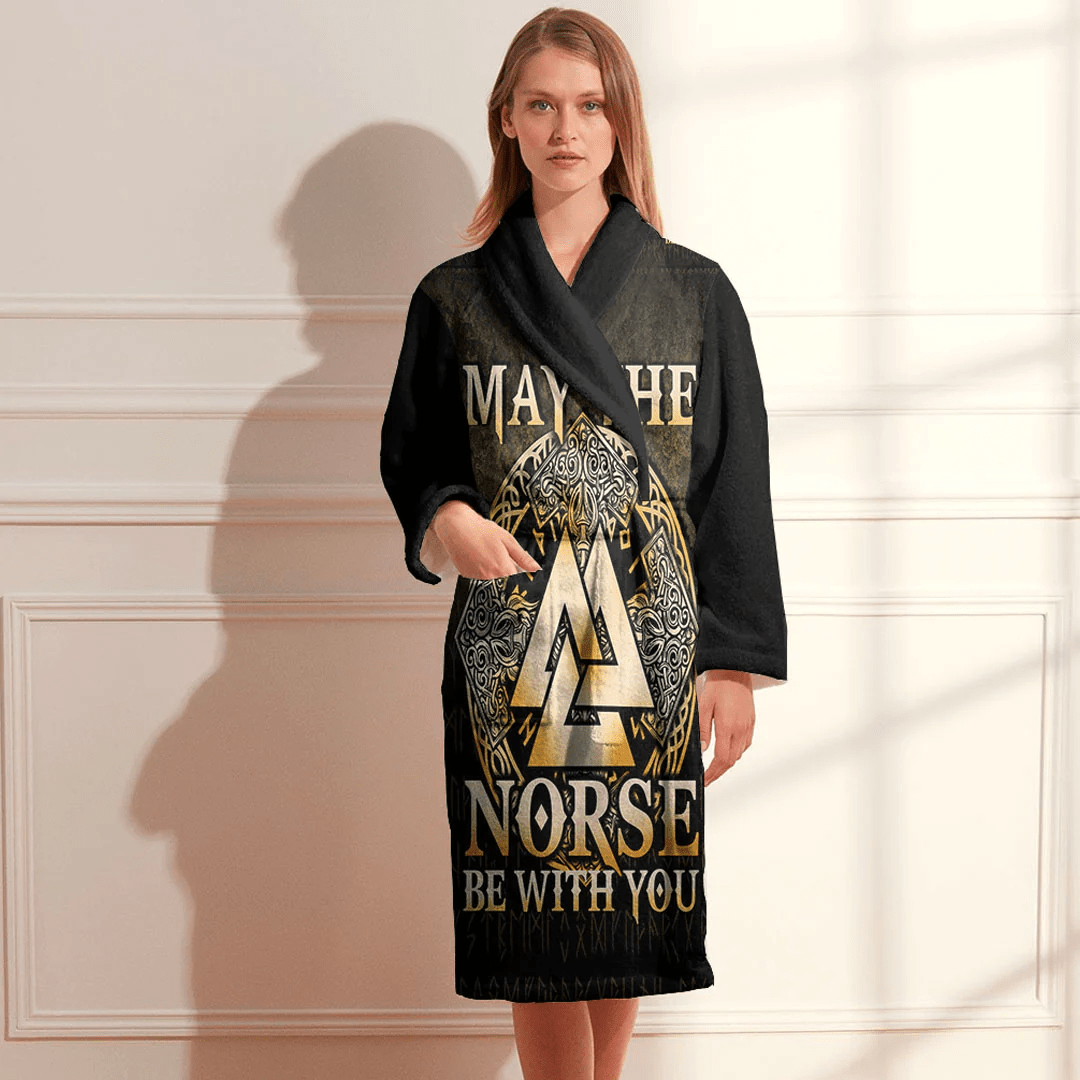 Bathrobe May The Norse Be With You Viking Bath Robe