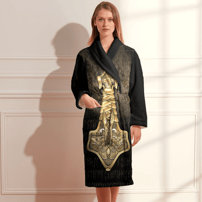 Bathrobe Mjolnir The Hammer Of Thor' Norse God Of Thunder Bath Robe