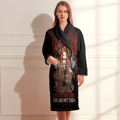 Bathrobe Cute Forget Princess I Want To Be A Shield Maiden Bath Robe