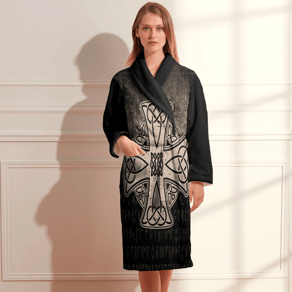 Bathrobe Celtic Symbol Norse Mythology Valhalla Bath Robe