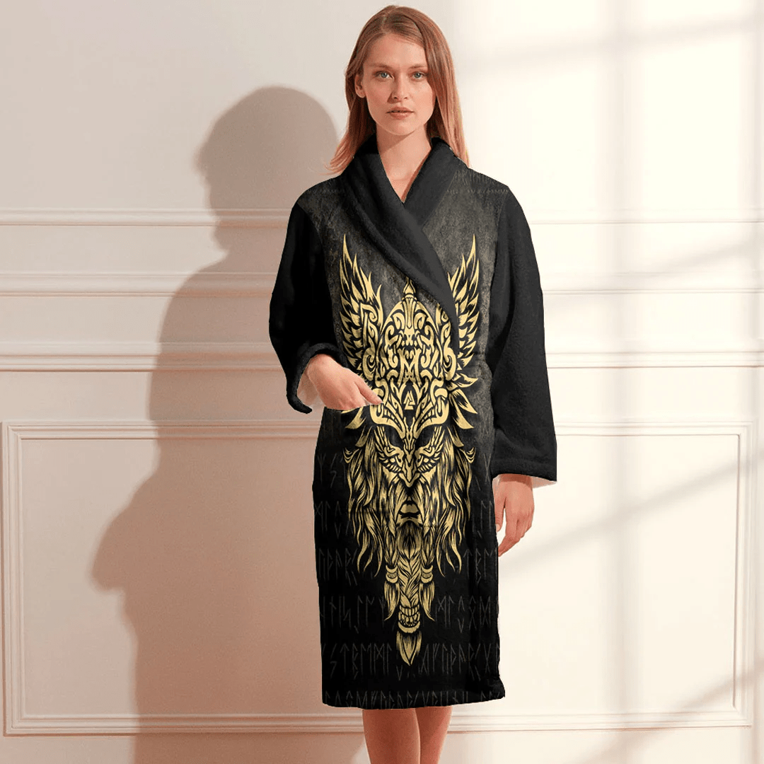 Bathrobe Odin The Allfather Asgard God And Chief Of Aesir Bath Robe