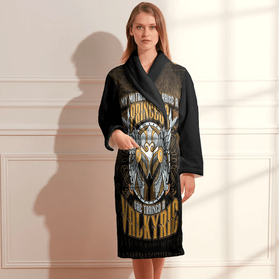 Bathrobe Cute Forget Princess I Want To Be A Shield Maiden Bath Robe