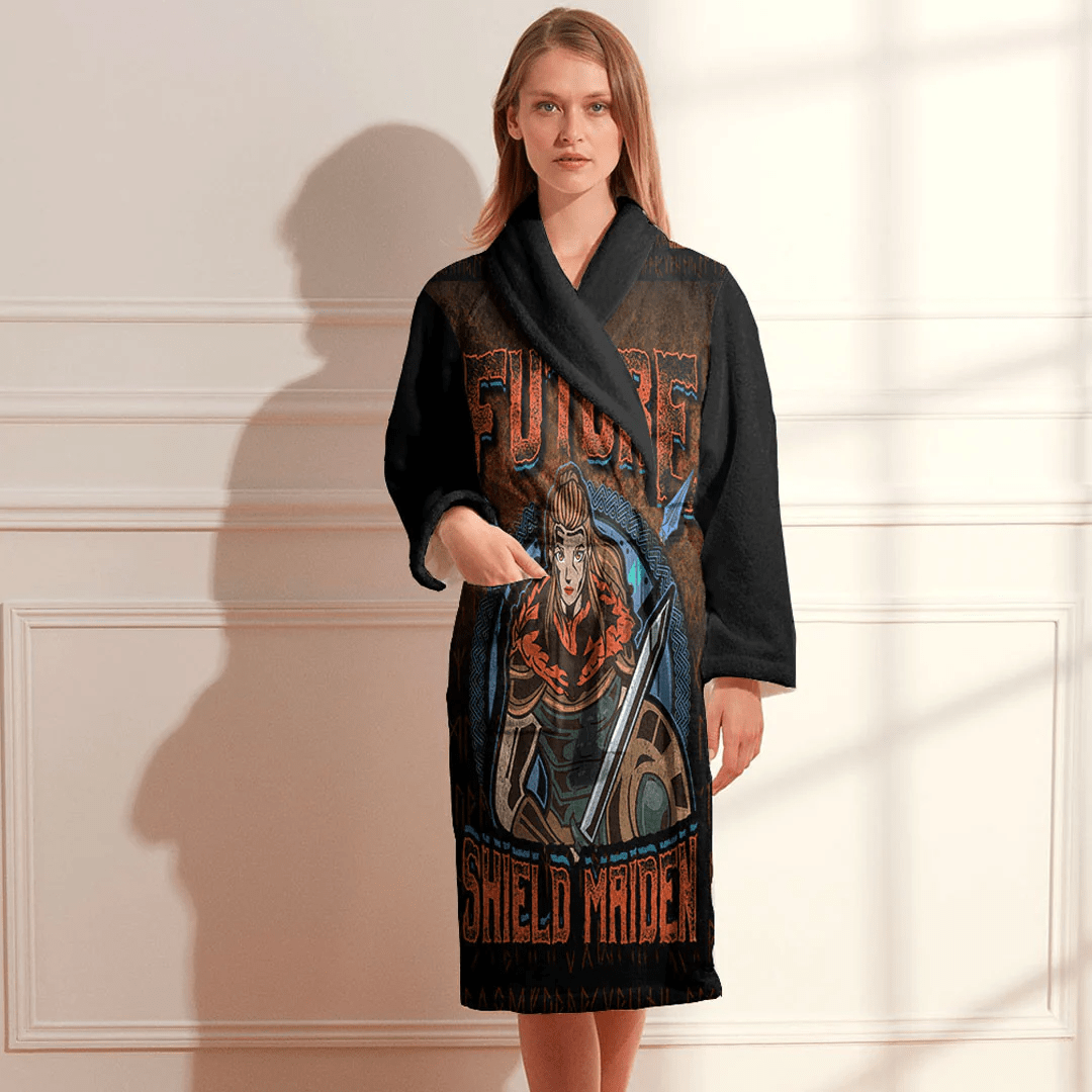 Bathrobe Vikings Future Shield Maiden Bath Robe
