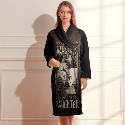 Bathrobe I Asked Odin For A Valkyrie He Sent Me My Daughter Bath Robe