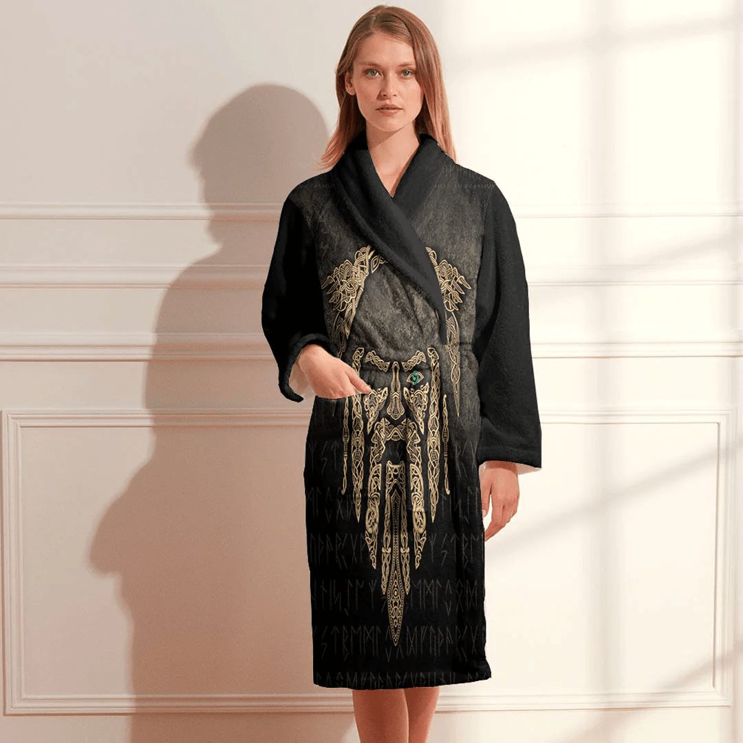 Bathrobe Eye Of Odin Gold Bath Robe