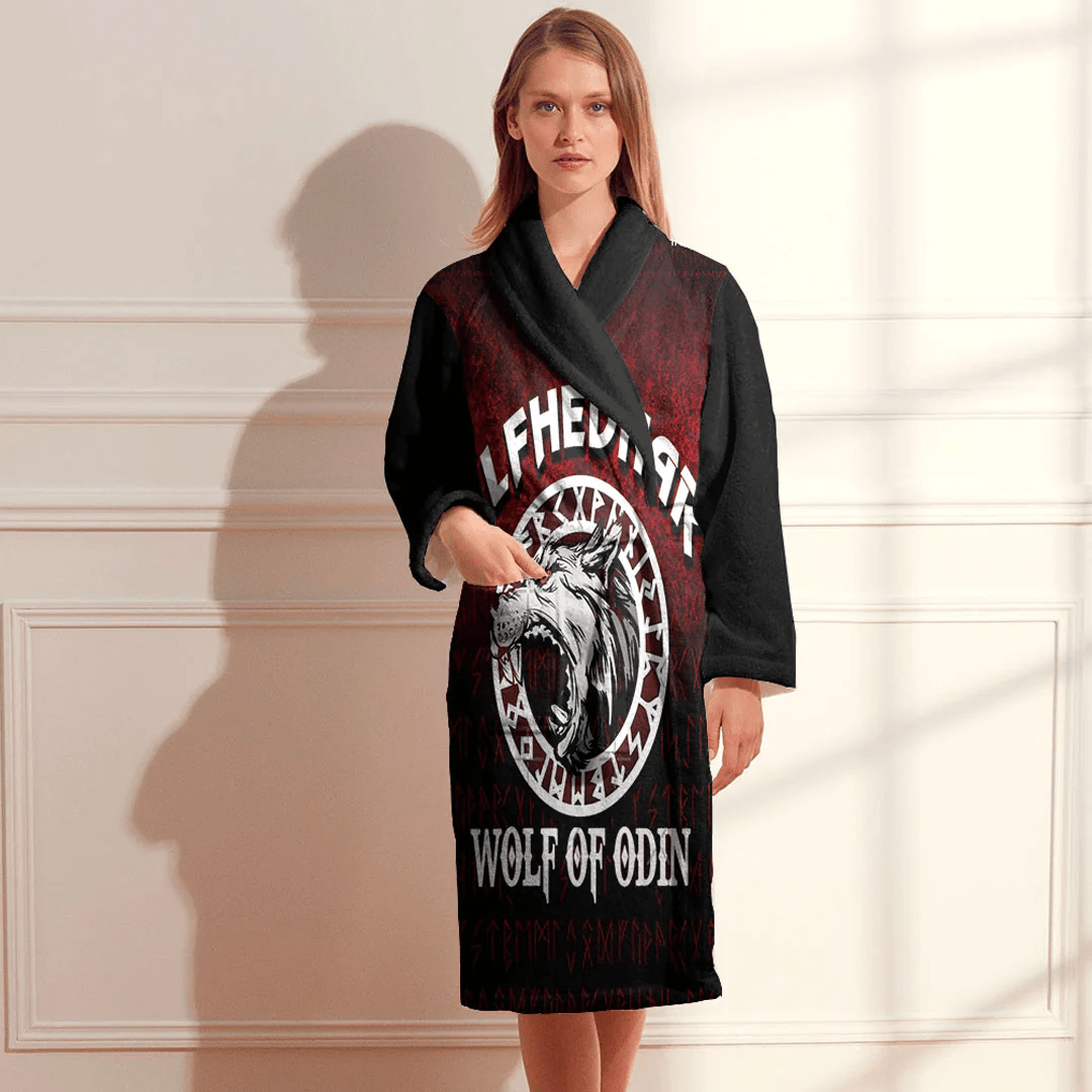 Bathrobe Ulfhednar Wolf Of Odin Viking Bath Robe