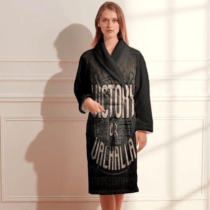 Bathrobe Viking Victory Or Valhalla Norse Mythology Bath Robe