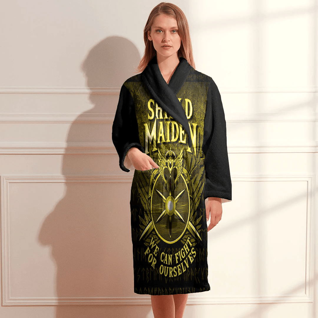 Bathrobe Shieldmaiden We Can Fight For Ourselves Bath Robe