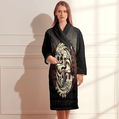Bathrobe Vikings Fenrir Loki'S Son Bath Robe