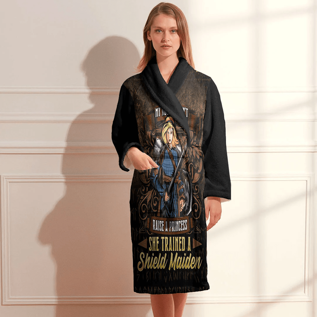 Bathrobe Forget Princess I Want To Be A Shield Maiden Bath Robe