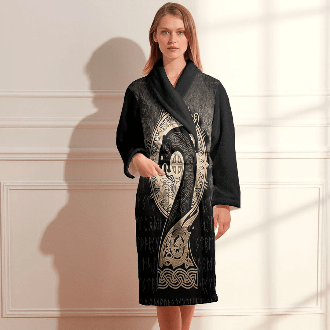 Bathrobe Vikings Drakkar Bath Robe