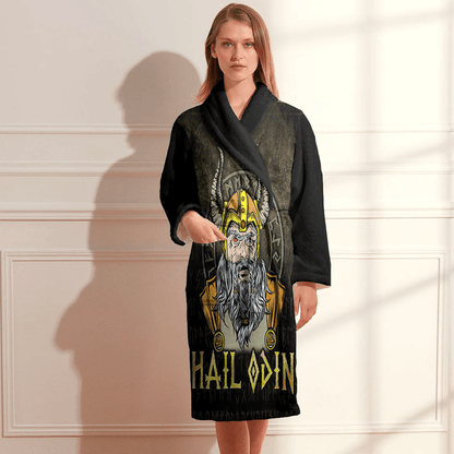 Bathrobe Hail Odin Bath Robe