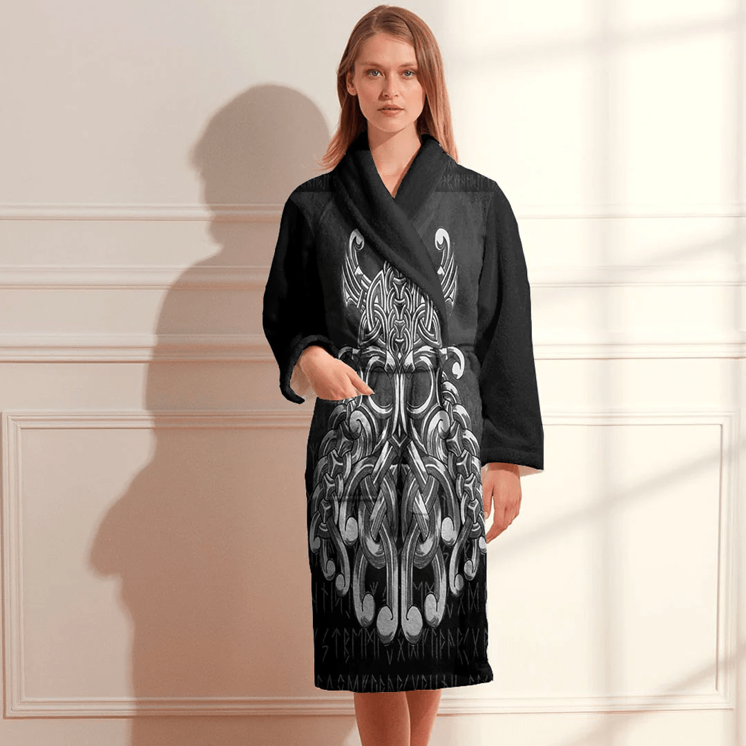 Bathrobe Vikings Odin Valhalla Bath Robe