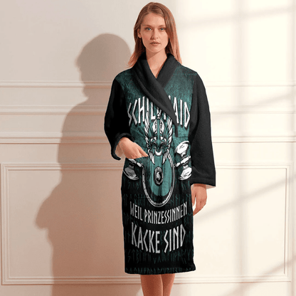 Bathrobe Viking Shieldmaiden Quote Bath Robe