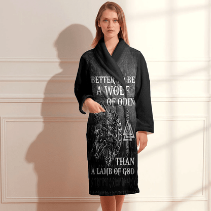 Bathrobe Wolf Of Odin Bath Robe