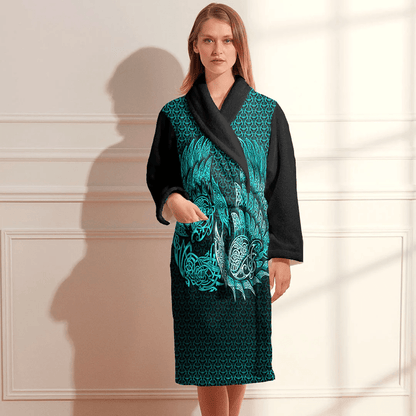 Bathrobe Ragnarok Huginn Muninn Cyan Bath Robe