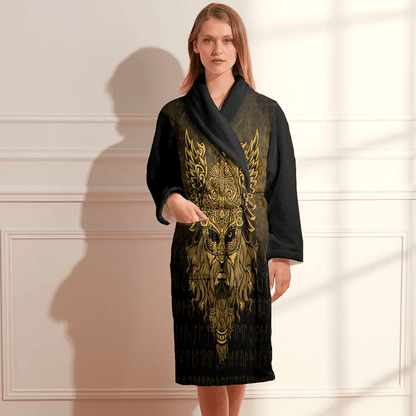 Bathrobe Viking Special Odin Gold Bath Robe