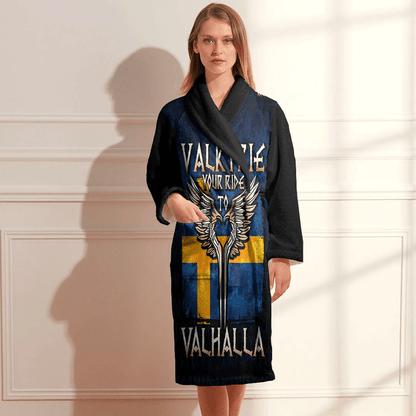 Bathrobe Valkyrie Your Ride To Valhalla Sweden Bath Robe