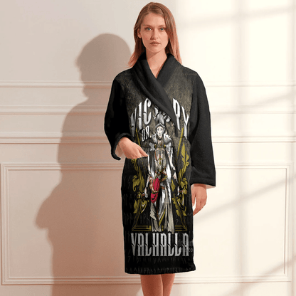 Bathrobe Victory Or Valhalla Norse Myth Viking Historical Bath Robe