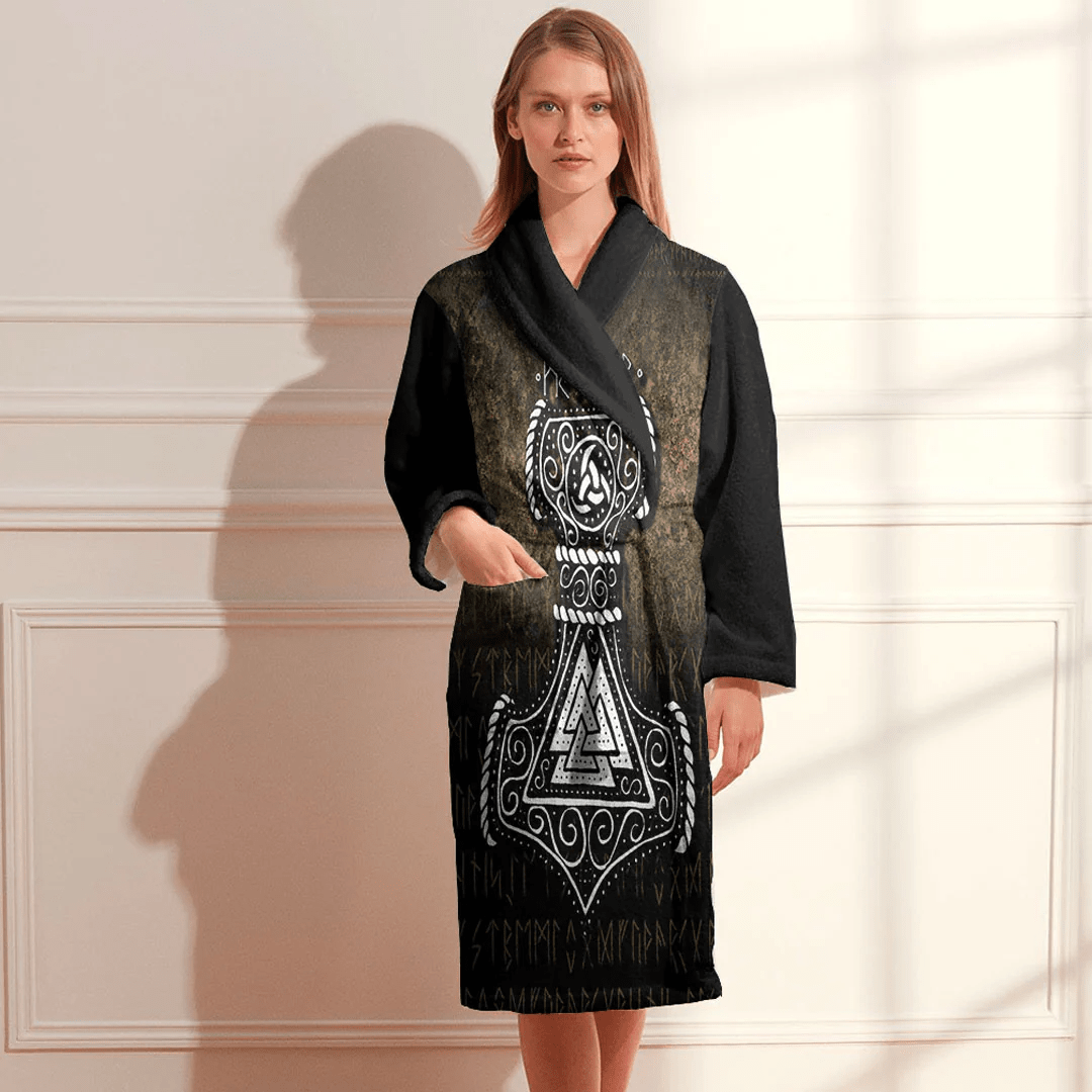 Bathrobe Viking Mjolnir Bath Robe