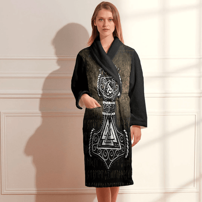 Bathrobe Viking Mjolnir Bath Robe