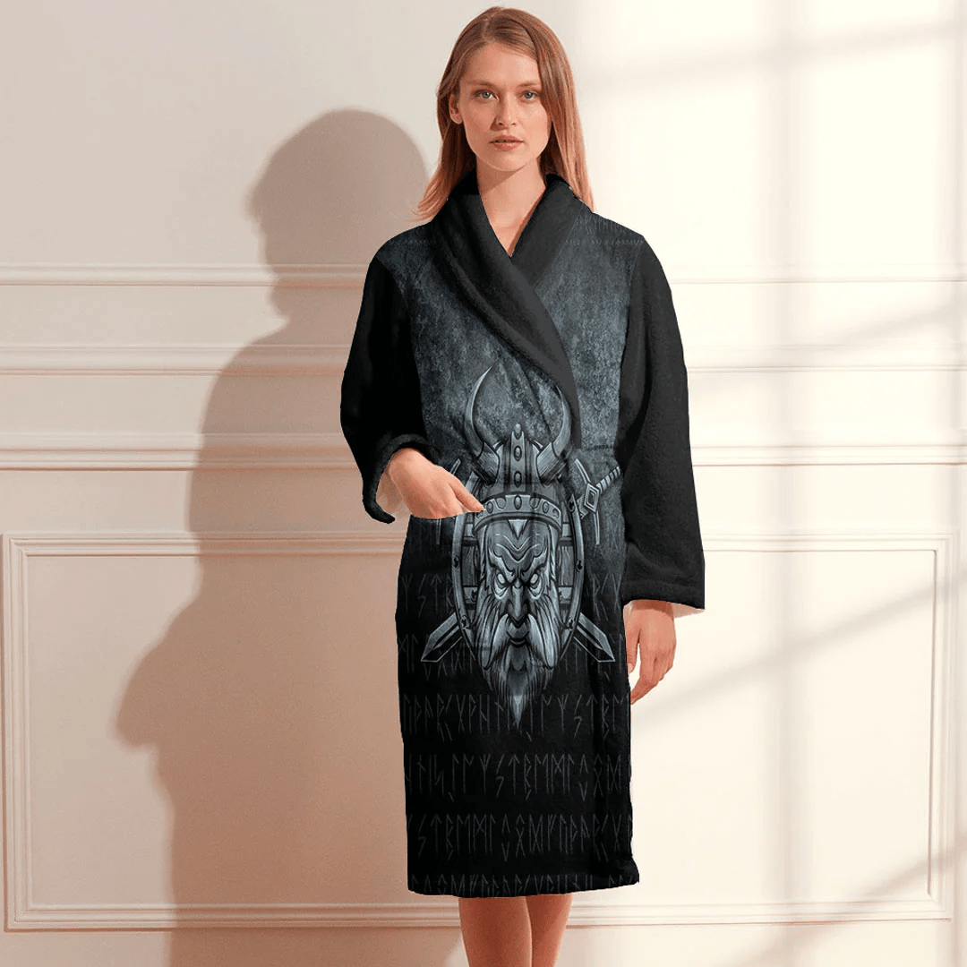 Bathrobe Vikings Victory Or Valhalla Bath Robe
