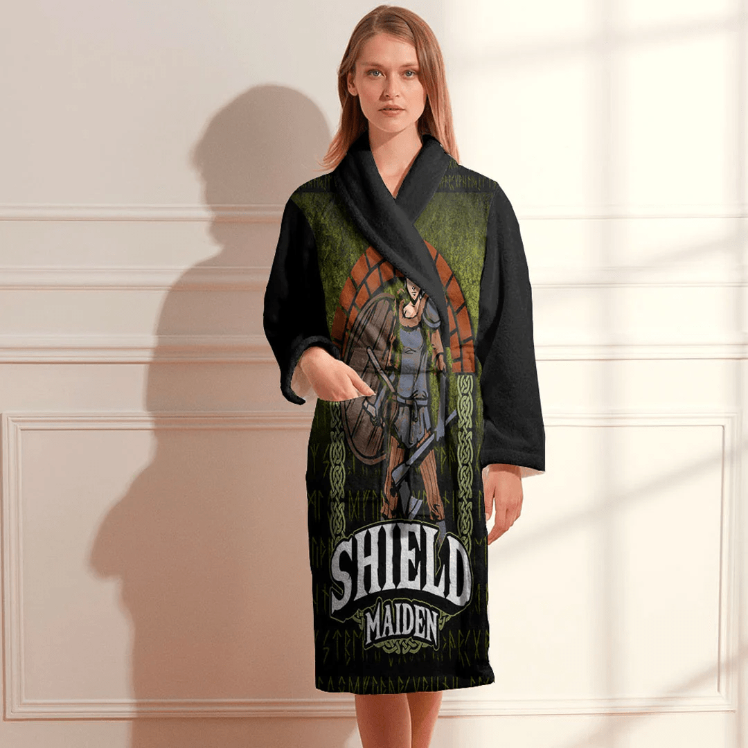 Bathrobe Vikings Shieldmaiden Bath Robe