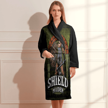 Bathrobe Vikings Shieldmaiden Bath Robe