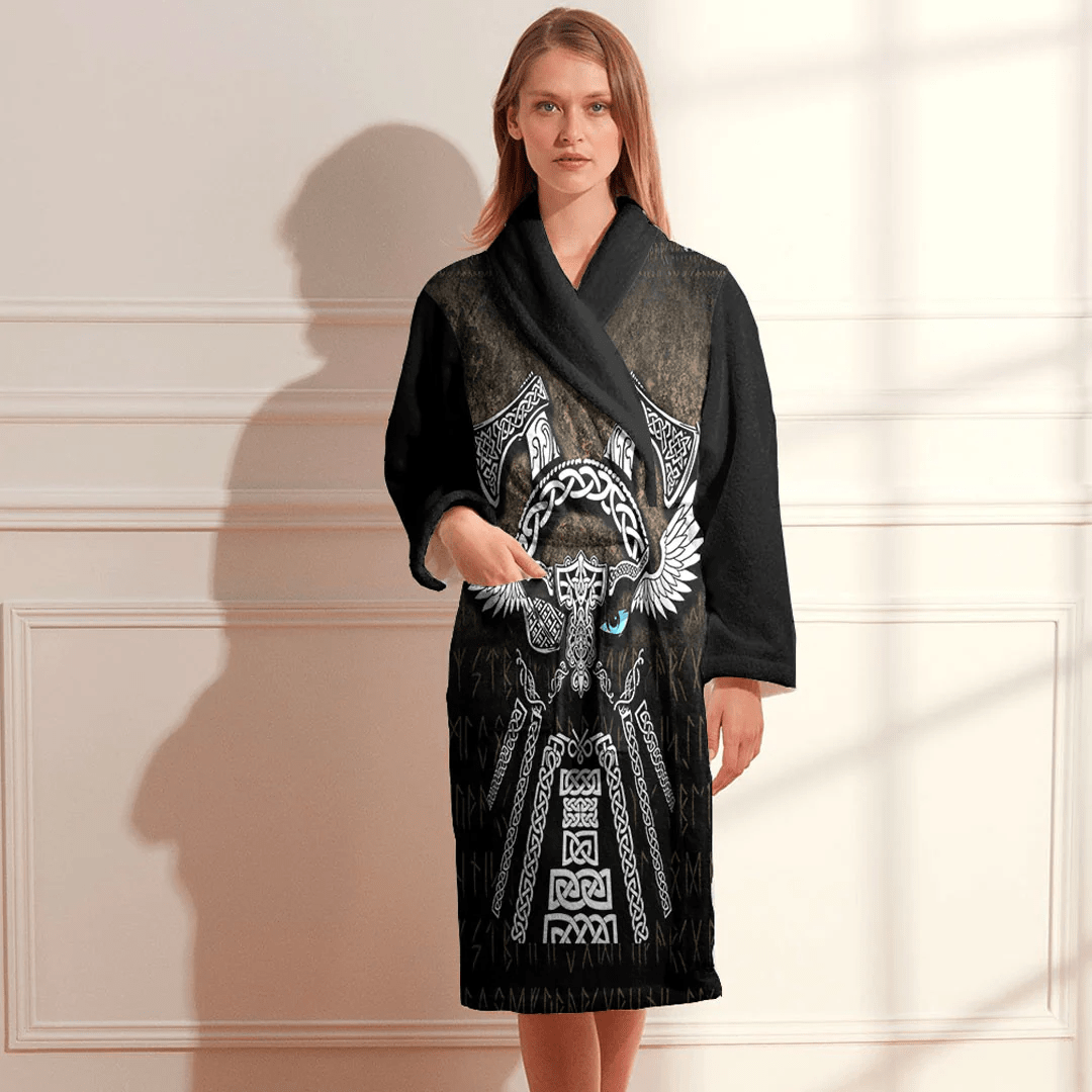 Bathrobe Viking Head Bath Robe