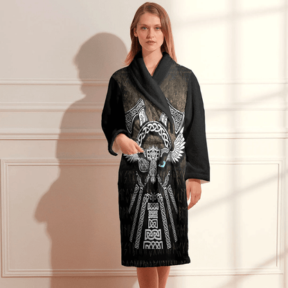 Bathrobe Viking Head Bath Robe