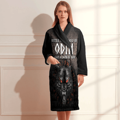 Bathrobe Wolf Of Odin Bath Robe