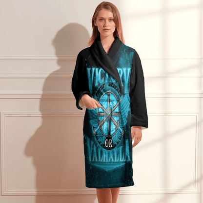 Bathrobe Vikings Victory Or Valhalla Special Version Bath Robe