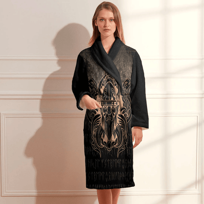 Bathrobe Nordic Warrior Valhalla Norse Bath Robe