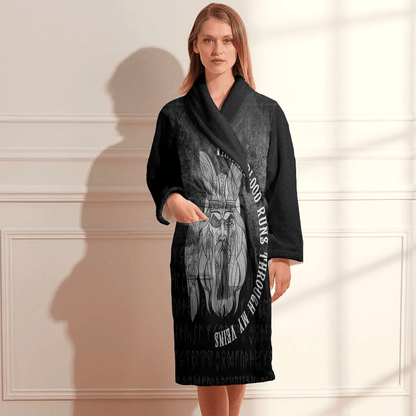 Bathrobe Viking Blood Bird Bath Robe