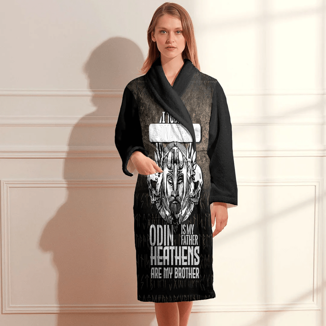 Bathrobe Viking Dna Warrior Norse Bath Robe