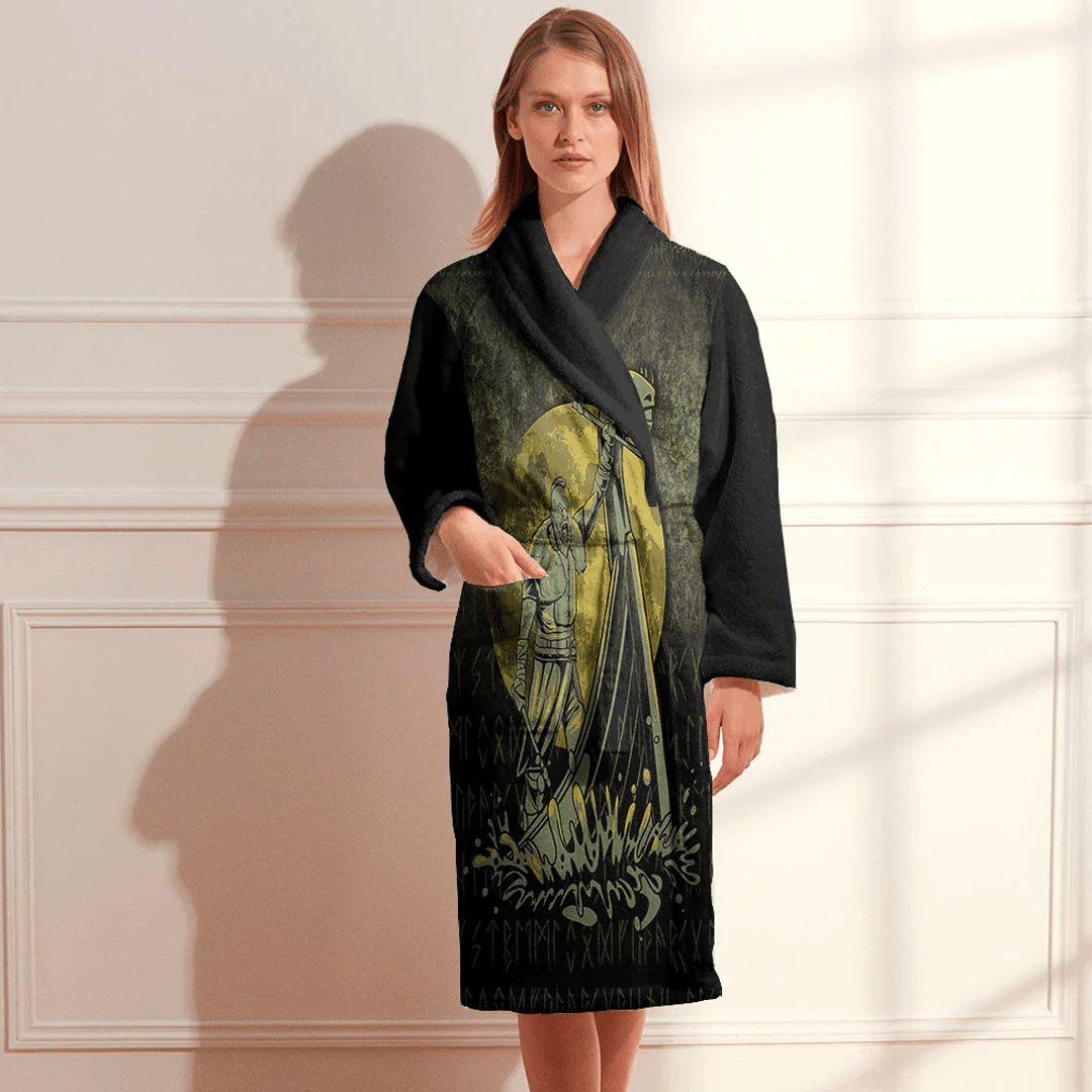 Bathrobe Vikings Victory Or Valhalla Bath Robe